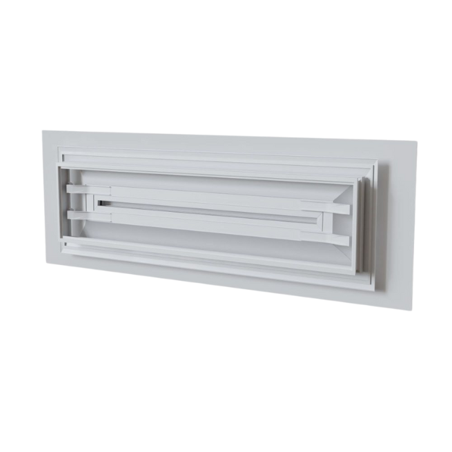 Baillindustrie - Grille soufflage Confort White - Photo produit arrière DIF600X600